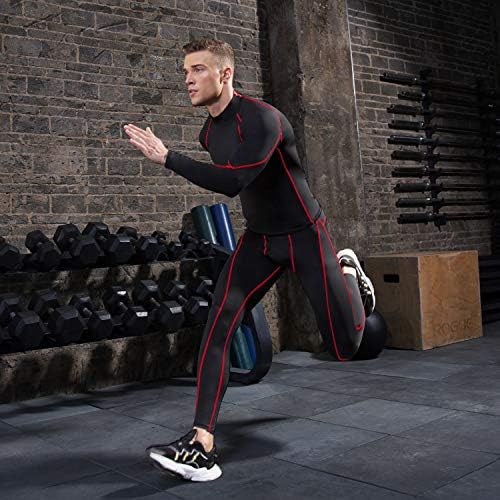 SPVISE Men's Compression Shirts Long Sleeve Mock Turtleneck Workout Tops - Image 2