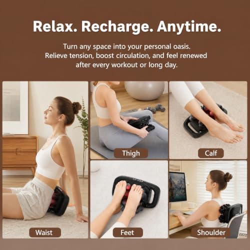 20 Head Massage Gun Set, Deep Tissue Percussion Massager, 1800mAh Electric Massage Tools with 3 Models & 30 Levels, Percussion Massage Gun for Back/Shoulders/Legs/Waists - Image 3