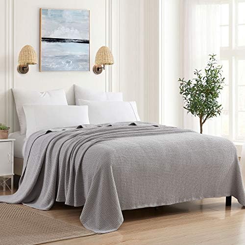 Sweet Home Collection 100% Fine Cotton Blanket Luxurious Weave Stylish Design Soft and Comfortable All Season Warmth, King, Silver (Pack of 6) by SweetHomeCollection