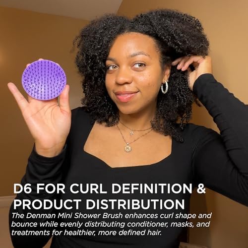 Denman Detangle Hair Brush for Curly Hair & Scalp Massager D6 - Hair Straightening Brush - Image 5