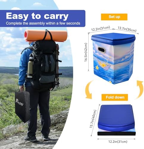 Ann Katy Upgrade XL Portable Toilet for Adults, Extra Large Camping Toilets - Image 2