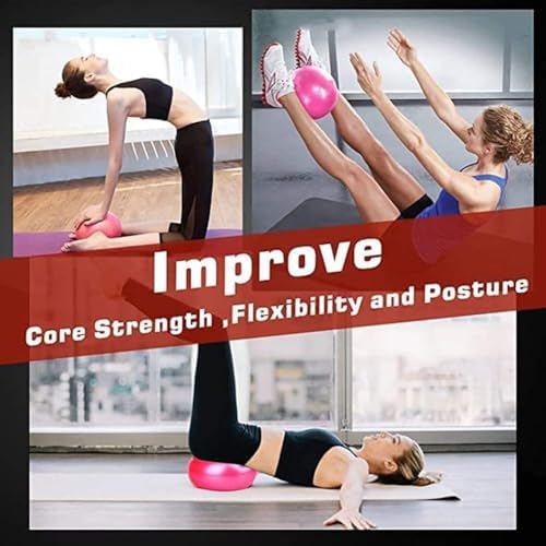 Pilates Ring Set 15PCS Pilates Equipment Set with Adjustable Ankle Wrist Weights,Yoga Ball,Figure 8 Resistance Band,Tape Measure,Pilates Bands & Accessories,Pilates Ring and Ball Set (Pink) - Image 3