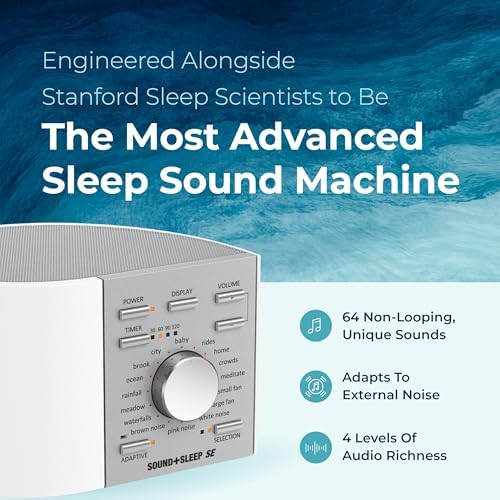 Adaptive Sound Technologies Sound + Sleep SE White Noise Machine, White - Image 2