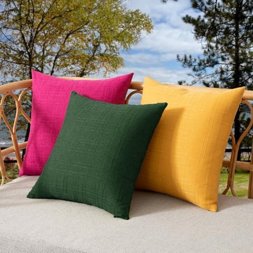 Kevin Textile Outdoor Waterproof 18”x18” Pillow Covers 2 Pack, Army Green - Image 5