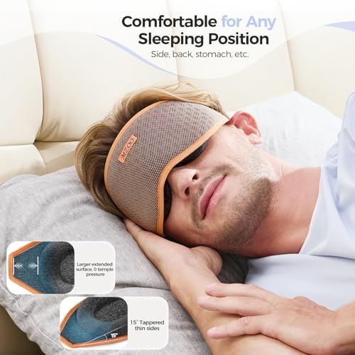 MZOO Pro Breathable Blackout Sleep Mask, Gift for Women Men - Image 5