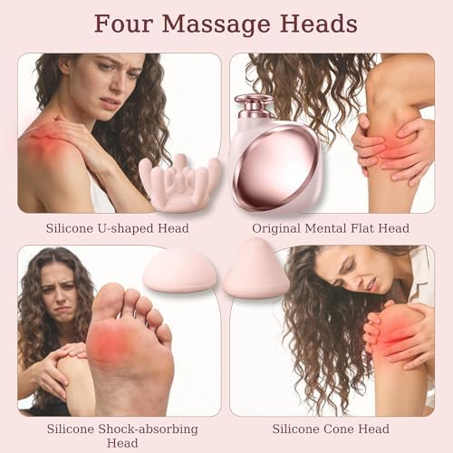 Mini Massage Gun, Smaller Neck Massager with 4 Head - Image 4
