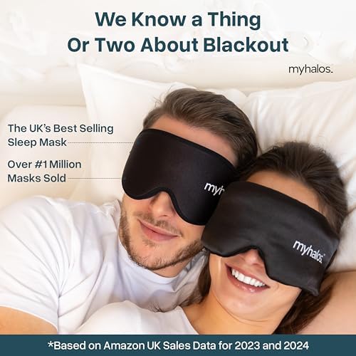 MyHalos 3D Mulberry Silk Sleep Mask, Blackout Eye Mask for Women & Men - Image 4