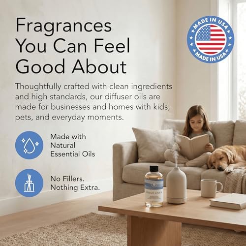 Aroma Country Fresh Linen Luxury Diffuser Oil Refill (8.5 Fl Oz) - Image 7