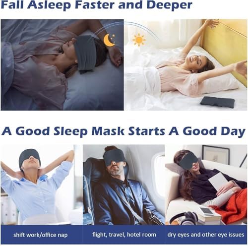 Mavogel Full Coverage Sleep Mask for Sleeping, Light Blocking Eye Mask - Image 6