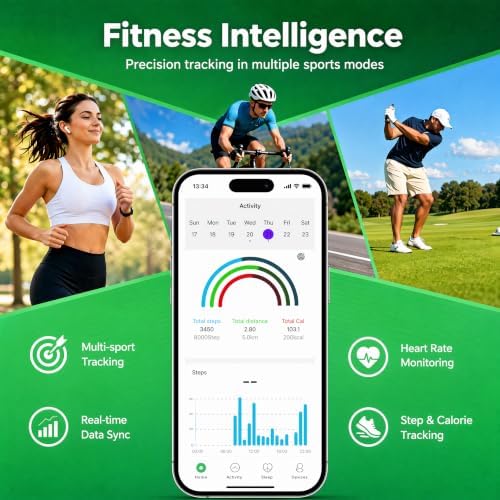 TERRALAB 2.0 Smart Ring,iOS & Android Compatible,IP68 Waterproof,Sports/Stress/Blood Oxygen/Heart Rate/Sleep Health Monitoring for Women&Men, with a Charging Case,No Subscription Fee - Image 3