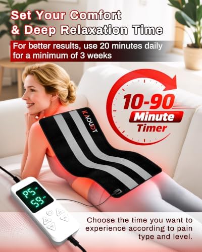 330 LEDs Medical-Grade TPU Red Light Therapy Pad for Muscle Joint Pain - Image 4