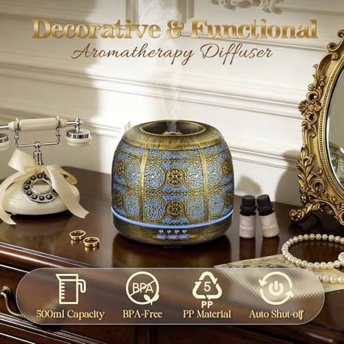 ARVIDSSON Essential Oil Diffuser for Home, 500ml Aromatherapy Diffuser - Image 6