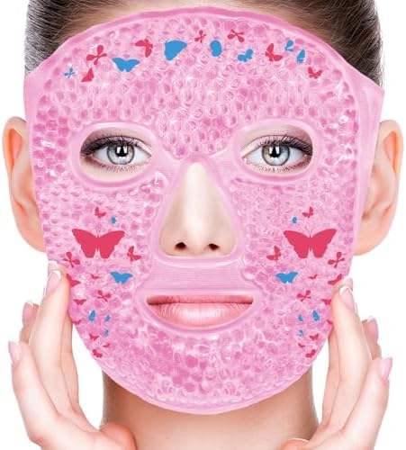 Cold Face Eye Masks Ice Face Mask Hot Cold Compress by CONBELLA