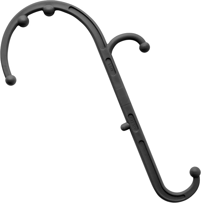 LiBa Back Massager Trigger Point Cane, Deep Tissue Back Neck Massager Black - Image 8