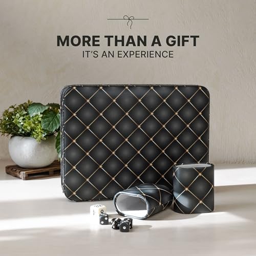 Magnetic Travel Backgammon Sets for Adults - Quality PU Leather Backgammon Board Game for Adults and Kids - 14" Gift for Man Backgammon Board with 32 Magnetic Pieces in PU Leather Case - Image 6