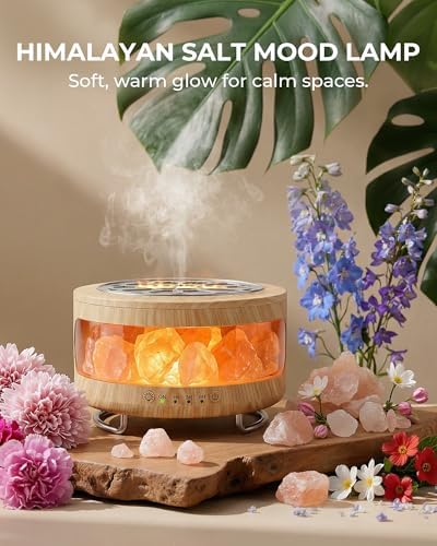 Essential Oil Diffuser with Himalayan Salt Lamp, Scent Diffusers for Home - Image 2