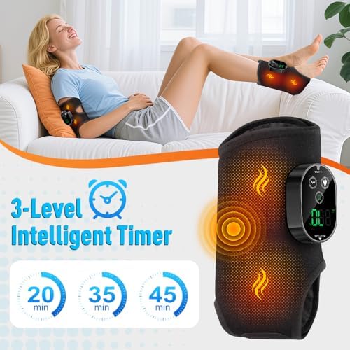 2-Pack Cordless Foot and Ankle Massager for Neuropathy, Ankle Heating Pad - Image 6