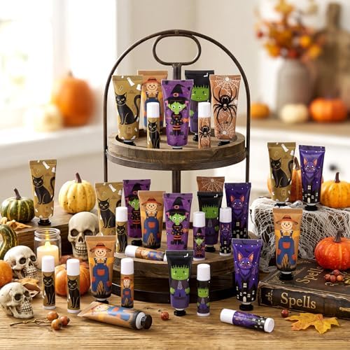 48 Pack Halloween Hand Cream and Lip Balm Gifts Sets for Women Bulk - Image 5