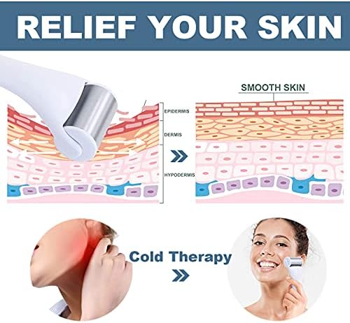 Ice Roller for Face and Eyes - 2PCS Facial Relief Eye Puffiness Massager - Image 4
