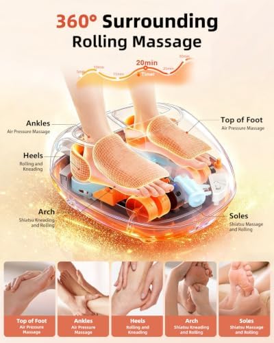 Shiatsu Foot Massager for Neuropathy with Heat and Remote Control - Image 3