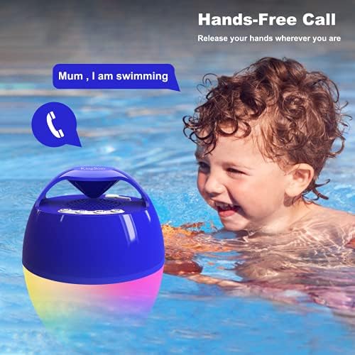 KingSom Portable Bluetooth Pool Speakers with Colorful Lights - Image 6