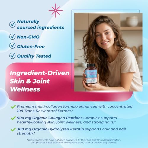 Sotalix Collagen Peptides 1,440 mg with Biotin, Keratin & HA, 150 Capsules - Image 5
