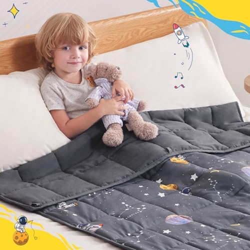 Weighted Blanket 10lbs, 40"x60", Soft Space Small Cooling Heavy Blanket - Image 3