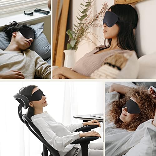 Sleep Mask for Lash Extensions, 3D Memory Foam (Black, 1pcs) - Image 6