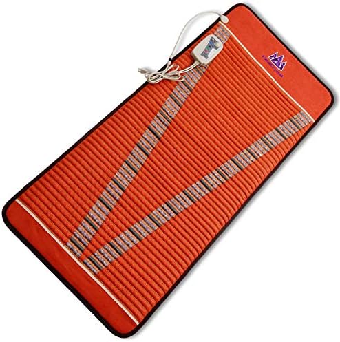 MediCrystal Infrared Heating Bio Stimulation Mat - Professional 72"L x 32"W - Natural Amethyst & Tourmaline Crystals - Adjustable Temperature 86-158° (30-70°C) - Negative Ions - FDA Reg Manufacturer by MediCrystal