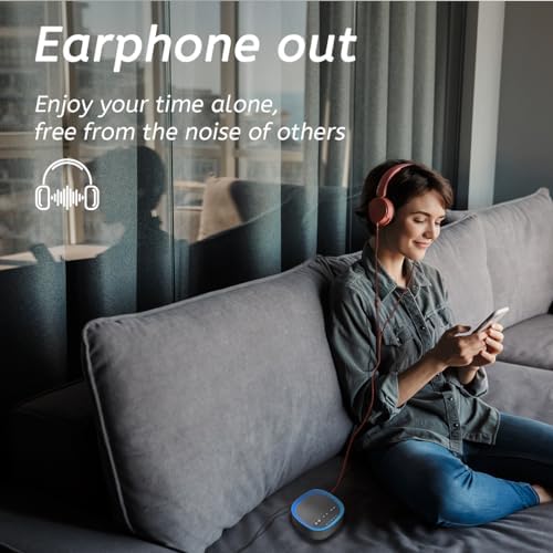 Sleep White Noise Sound Machines with 30 Soothing Sounds 3.5 mm Headphone Jack 5 Timer Settings 32 Precise Volume Memory Function Compact Design Ideal Gift for Everyone - Image 3