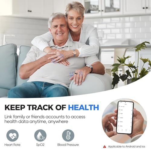 New Smart Ring Health Tracker for Women & Men, Sleep Exercise Health Monitoring, Daily Tracking, iOS/Android Compatible, IP68 Waterproof, No Subscription Required, 5‑Day Battery Life (Silver, 8) - Image 3