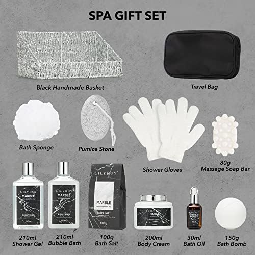 12Pcs Spa Gift Basket for Women and Men - Bath and Body Set for Christmas, Birthday, Father's Day, Mother's Day - Spa Kit for Mom - Image 4