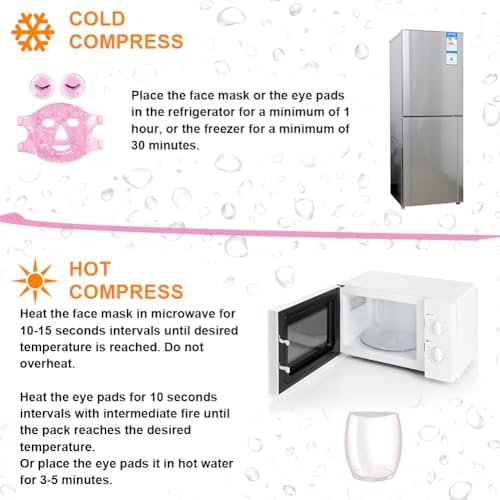 Cold Face Eye Masks Ice Face Mask Hot Cold Compress - Image 5