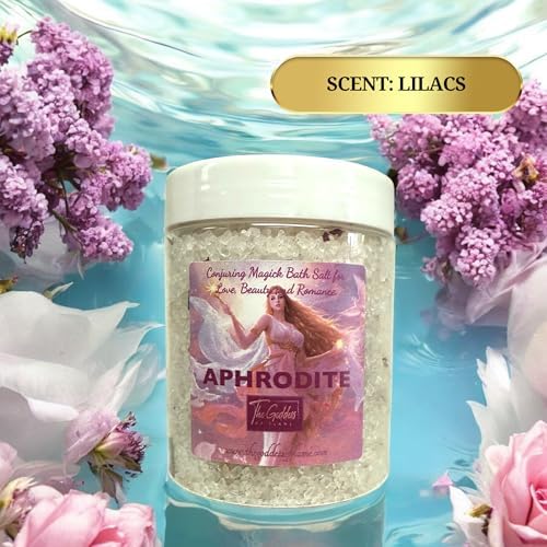 Aphrodite Bath Salts – 12 oz Dead Sea Salt Bath Soak for Love, Self Care, Spiritual Cleansing & Ritual Use - Image 2