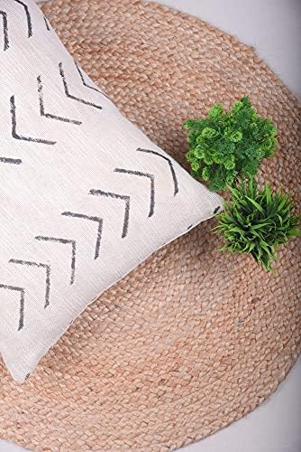 Trade Star Cotton 14x36 Lumber Pillow Cover Handloomed Body Pillow Cover Luxurious Printed Cushion Case Large Modern Throw Pillow Case Farmhouse Couch Sofa (Ivory Phoenix) - Image 2