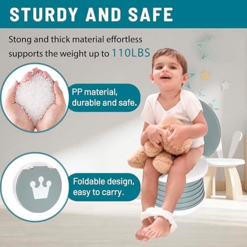 Portable Potty for Toddler,Travel Potty Seat for Toddler,Travel Toilet Kids - Image 2