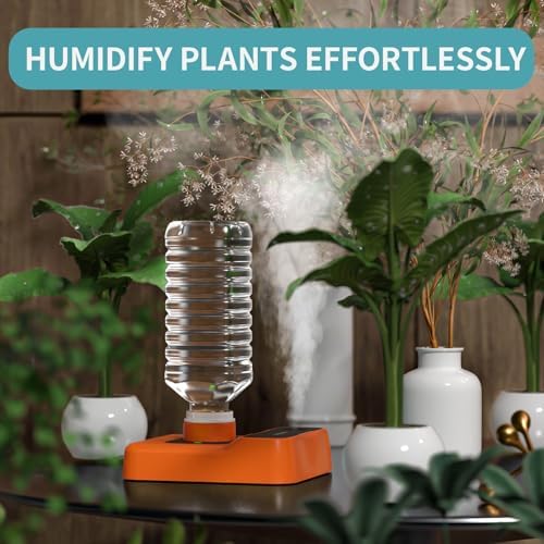 Travel Humidifier, Portable Humidifier for Plants, Bedroom, Office, Hotel or Car, 5000mAh Battery Operated Mini Cool Mist Humidifiers, Quiet 23dB, Auto-off, Night Light & BPA-Free, Orange-Red - Image 4