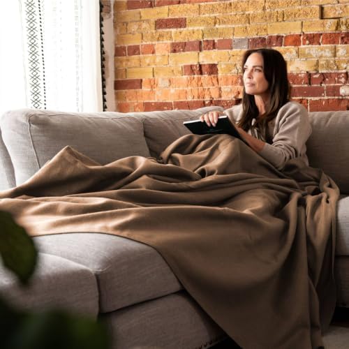 Arcturus Bighorn 100% Virgin Wool Blanket | Heirloom-Quality Wool Bedding for Home & Cabin | Warm, Thick & Durable | Twin, Queen & King Sizes (Mocha, King) - Image 4