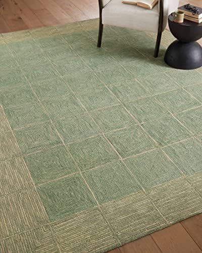 Loloi Chris Loves Julia Francis Green/Natural 2'-6" x 7'-6" Runner Rug - Image 5