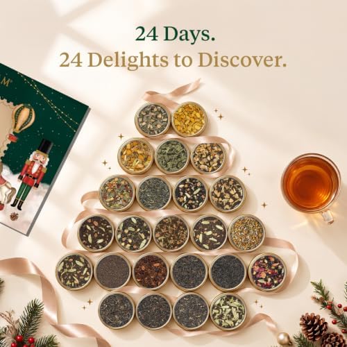 VAHDAM Advent Calendar 2026 | 24 Unique Loose Leaf Teas in Premium Caddies - Image 5