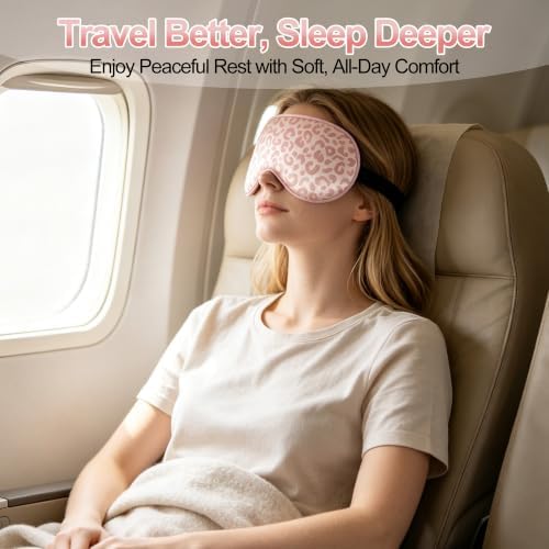 Silk Sleep Mask, Blackout Eye Mask for Sleeping with Adjustable Strap - Image 6