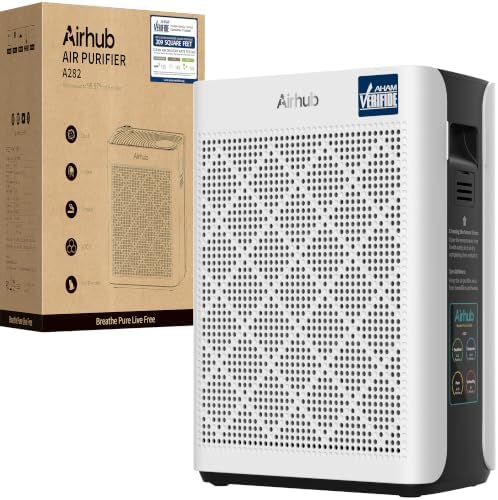 Air Purifiers for Home Bedroom Large Room Up to 1092 Ft² 1Hr AHAM Verified by Airhub-AirPurifier