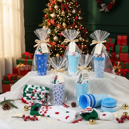 Glitopper 24 Sets/97 Pcs Christmas Snowflake Gifts Bulk Winter Party Favors - Image 2