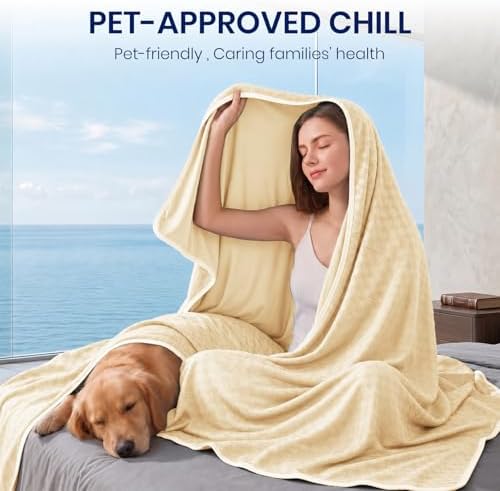 Topcee Cooling Blanket 50"x70" for Hot Sleepers Summer Cold Blanket - Image 3