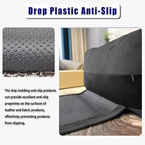 Headrest Pillow with Pearl Cotton Filling - Non-Slip Headrest Cushion for Recliners, Sofas and Loveseats (Black) - Image 3