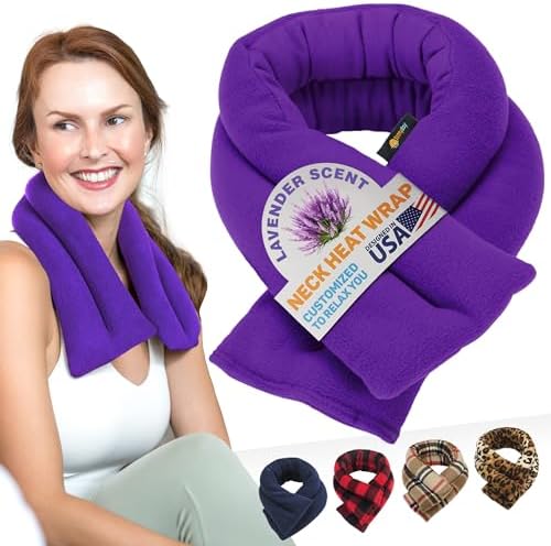 SunnyBay Lavender Heating Pad, Neck and Shoulder Wrap, 26x5 inch by SunnyBay