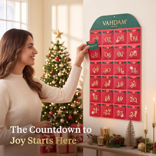 VAHDAM Tea Advent Calendar 2026 LIMITED EDITION (24 Unique Loose Leaf Teas) - Image 3