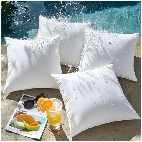 Phantoscope Outdoor Pillows Waterproof 18x18 Outdoor Pillow Inserts 4 Pack - Image 2