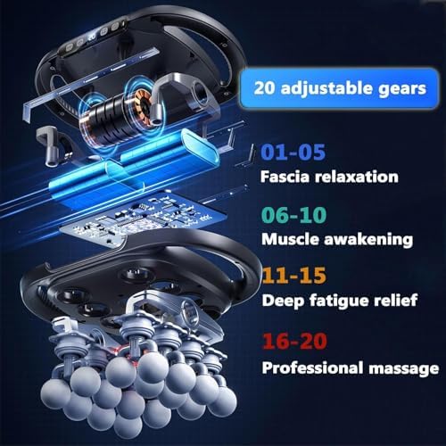 16-Head Deep Tissue Massage Gun, 20-Speed 9-Mode Percussion Massager - Image 3
