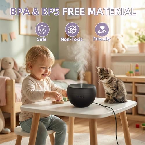 Essential Oil Diffuser,Cool Mist Humidifier with 2 Modes, Auto-Off Function - Image 6